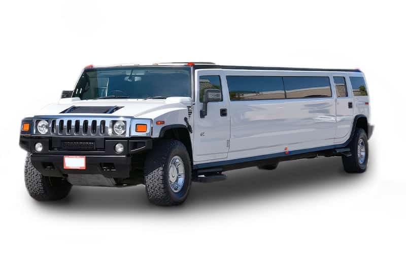 Hummer White H2 limo Atlanta